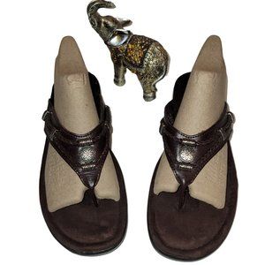 NWOT Minnetonka Brown Wedge Sandals – Size 8M